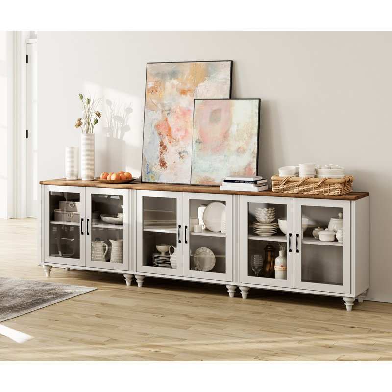 Aurya Accent Cabinet, Brown/White