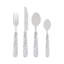 Lace Overlay 16 Piece Flatware Set, Service for 4