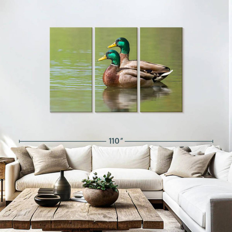 Brampt Mallard Duck Couple, 48" H x 74" W