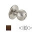 Cal Royal BA09-10B Grade 2 Institution Knob Lockset Bronze huilé foncé