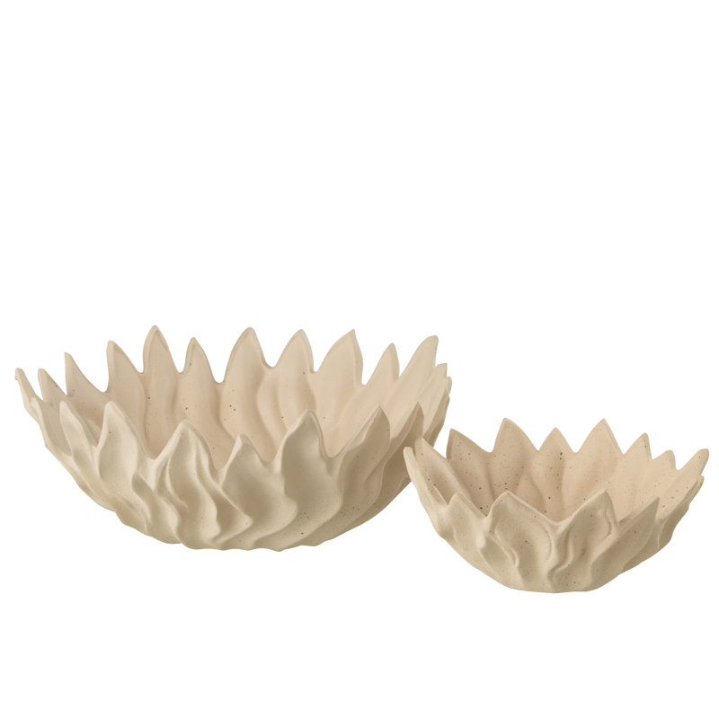 Figaro Ceramic Decorative Bowl, White