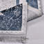 Tapis oriental beige / bleu lavable à la machine-106393467