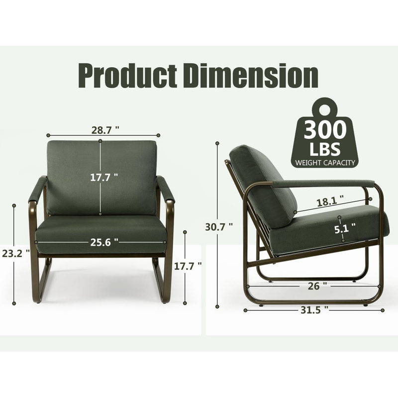 Chaise d'appoint Mid-Century