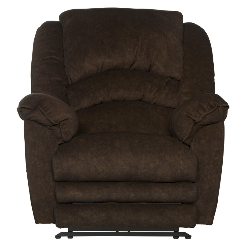 Fauteuil inclinable avec repose-pieds Rialto, Polyester brun, Électrique, Extension complète