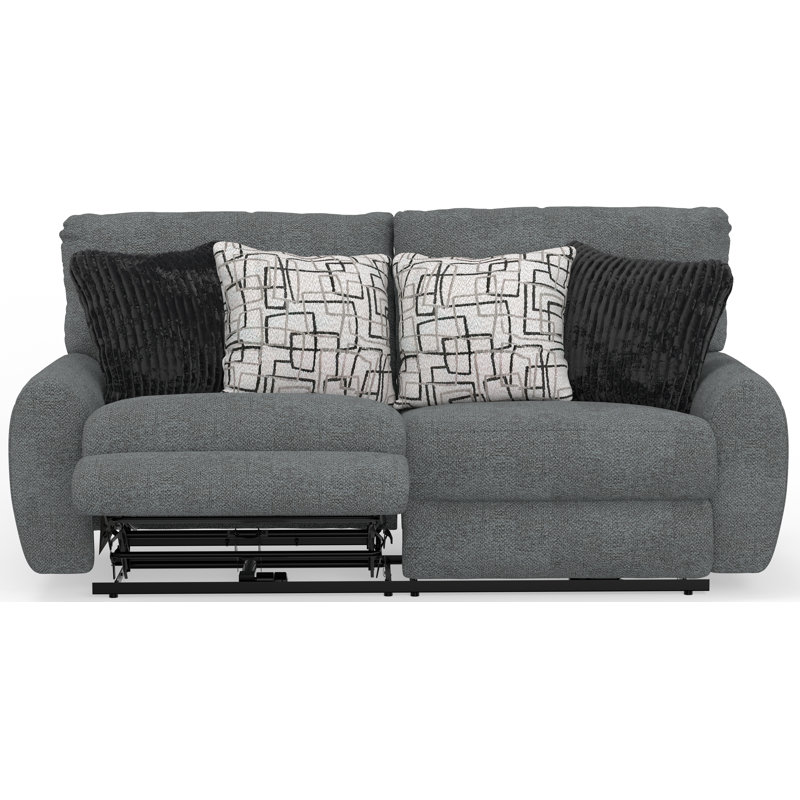 Beyla 88" Upholstered Sofa, Grey Chenille