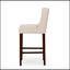 Élégant tabouret de bar pivotant capitonné à losanges avec hauteur réglable et siège en similicuir confortable, idéal pour les cuisines et les bars modernes.-2104797163