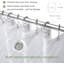 Rideau de douche blanc en tissu Boho-293832676
