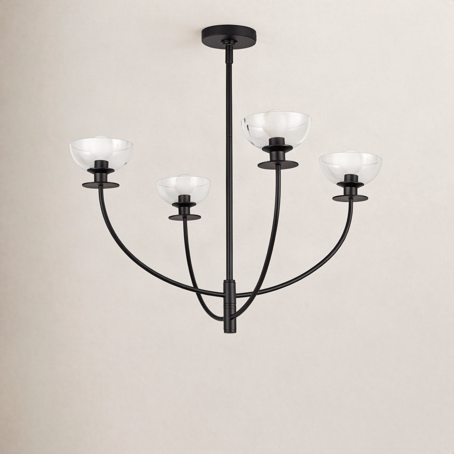 Blakehurst 4 - Light Chandelier, Matte Black