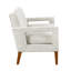 Chenille beige rembourrée avec ressorts ensachés et pieds en bois massif, hauteur du produit 32 po, coussins de siège réversibles, largeur 31 po-1047166019