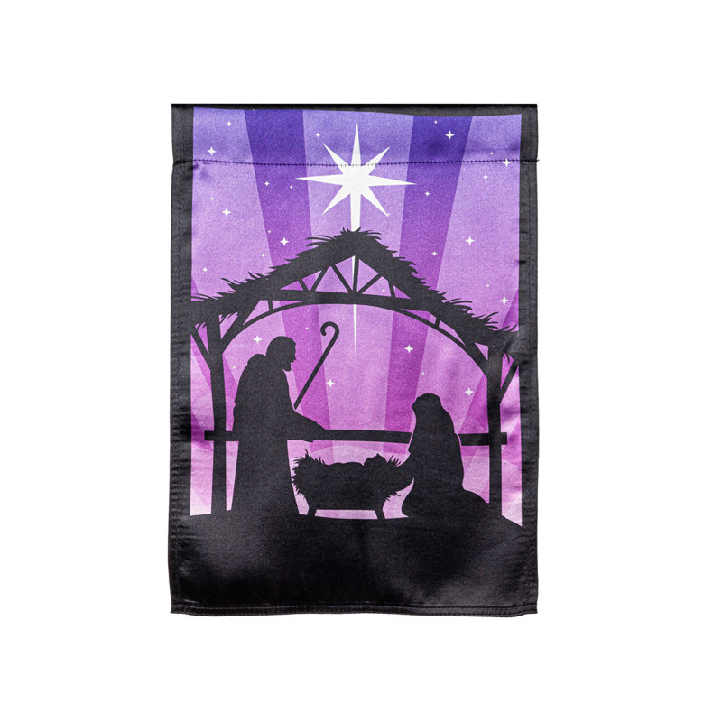 Drapeau de jardin en polyester 18 x 13 po Norma