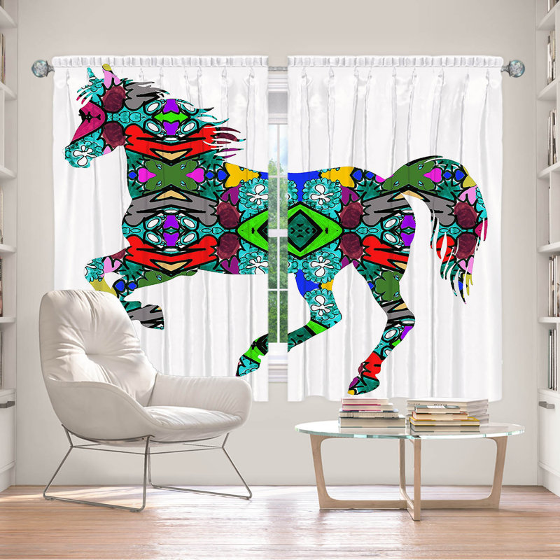 Paire de rideaux obscurcissant en polyester Mirakel, L 40 po x L 52 po