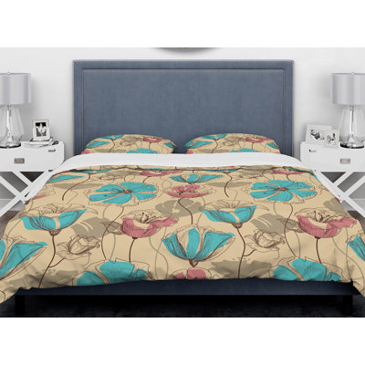 Farmhouse / Country Polyester Abstract Duvet Cover