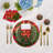 Christmas Wreath Cotton Sateen Dinner Napkins-124988516