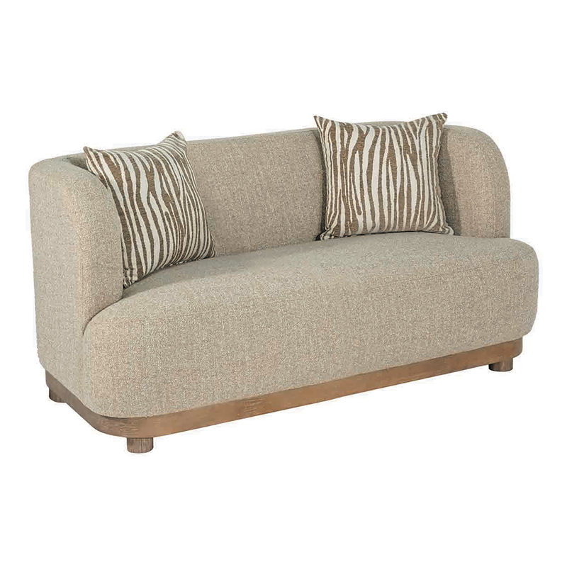 Causeuse rembourrée avec coussins décoratifs Kellems