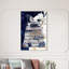 Pensées bleues profondes - Impression sur toile-51240092-51240089