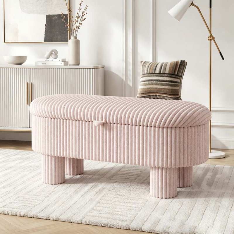 Banc rembourré Modern, Pink