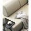 Chaise longue en cuir Cat Claw avec table d'appoint-105860116-105860121-105860124