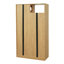 Bibliothèque moderne en bois 2 en 1 avec chat et arbre avec rangement-249177054