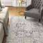Tapis à motif oriental gris Cudahy-626926719