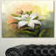 Fleur de lis blanc - reproduction d'art sur toile-35109092-35109100