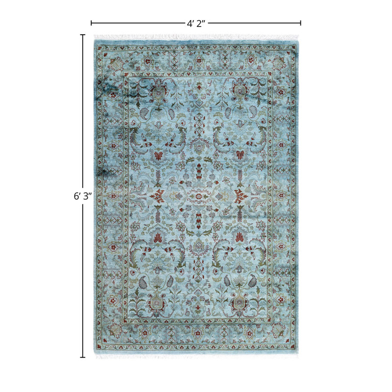 Tapis unique en laine 4 pi 2 po x 6 pi 3 po Kingsly