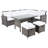 Barela Wicker 8 - Person Patio Conversation Set with Cushions-1332177845