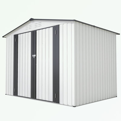 Outdoor Tool Storage Shed with Metal Foundation