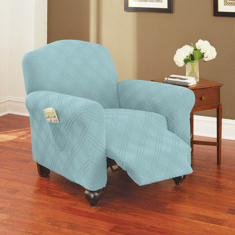Housse pour fauteuil inclinable Double Diamond, clair, H 42 po x l 82 po x P 38 po