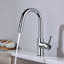 Robinet de cuisine à poignée simple Luxe-61252329