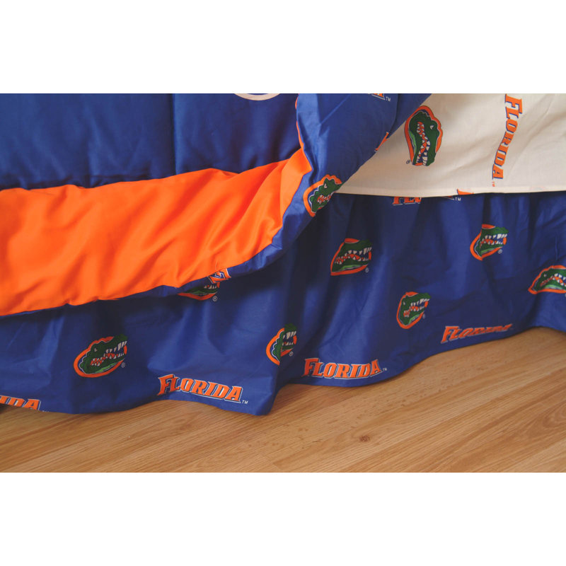 NCAA Ruffled Bed Skirt, Twin, Florida Gators