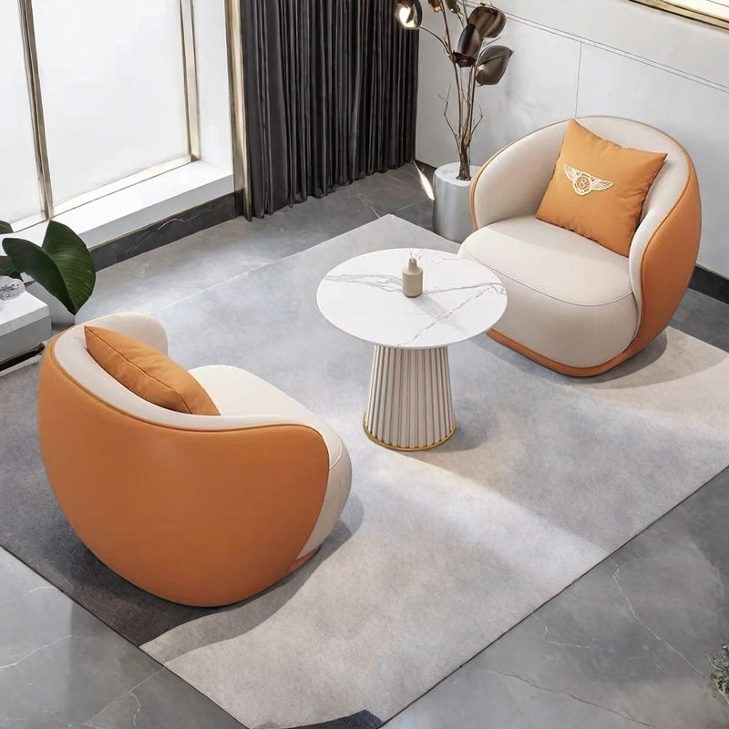 Enright, Orange / blanc cassé