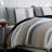 Nautica Tideway Grey Cotton Reversible Quilt-12407489