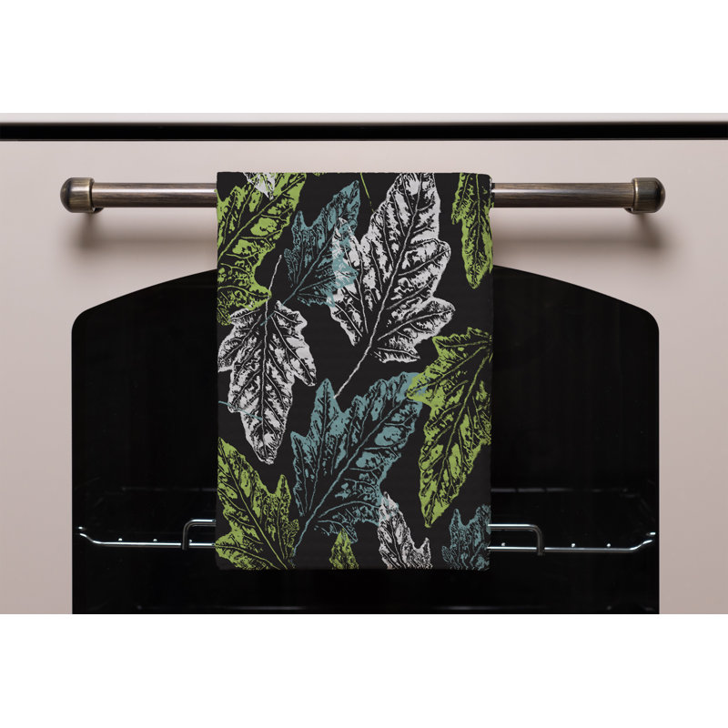 Cotton Floral Waffle Kitchen Towel