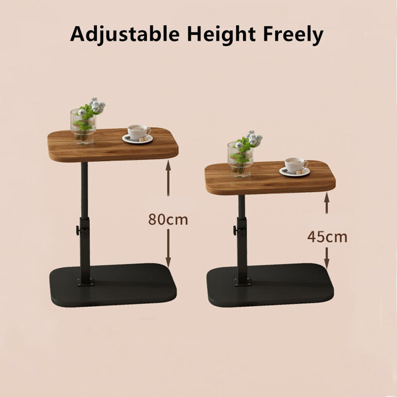 Solid Wood Top C Table Side Table