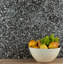 Carreau de mosaïque gris anthracite en coquille de poisson nacre 5,28 "x 5,64"