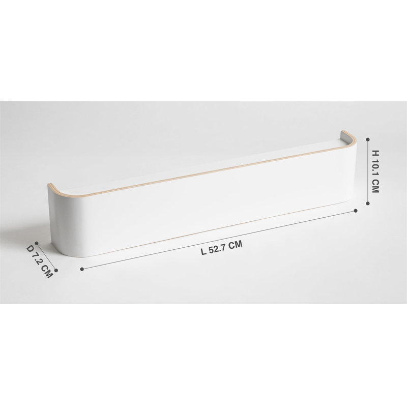 Carraby Wall Mounted Coat Rack, White