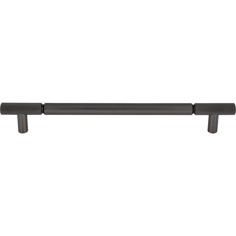 Prestwick Bar Appliance Pull, Ash Gray, 12" Center To Center