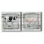 «Farmhouse Collage Cow», ensemble de 2 reproductions sur toiles tendues-262177119