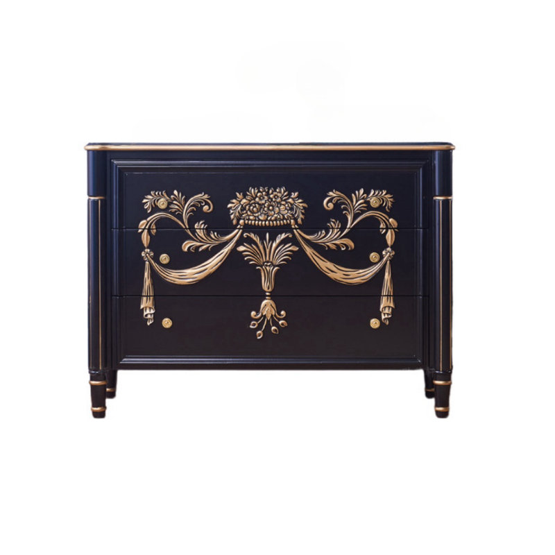 Commode d'appoint légère et luxueuse rétro