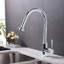 Robinet de cuisine rétractable à poignée simple avec accessoires-69736687