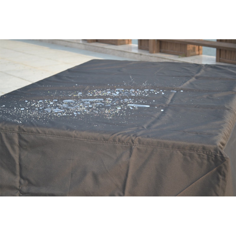 Housse pour table de patio résistante à l'eau, Noir, H 34 po x l 110 po x P 87 po