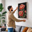 Peonies in Bloom Japandi - Wrapped Canvas-1675425318-1675425306
