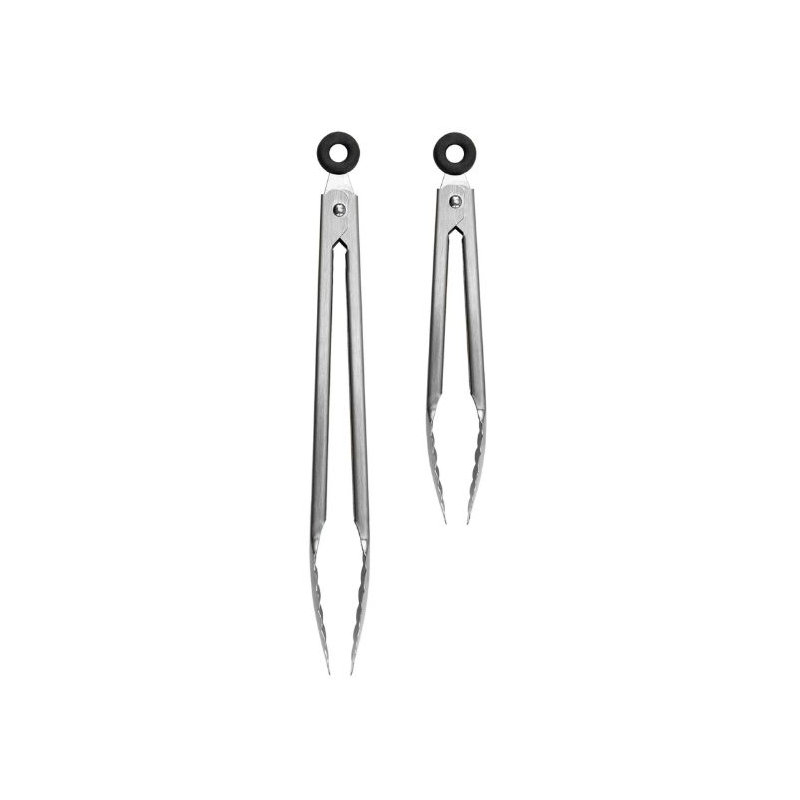 Elements 9" & 12" Stainless Steel Tongs - Set of 2