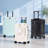 20 Inch Carry On Luggage, Aluminum Frame ABS Hard Shell Suitcase with USB Charging Port, Foldable Cup Holder, Hooks & Slow Rebound Handle, 360° Spinner Wheels Travel Trolley-135989815
