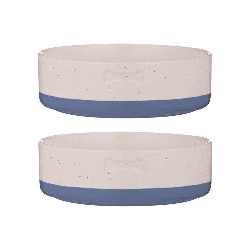 Mason Cash Colour Dip Bone Bowls, 5cm, Cream/Blue, 450ml