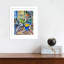 « Citrons bleus » de Charline, sur papier encadré, par Charline Print-91291665-91291664