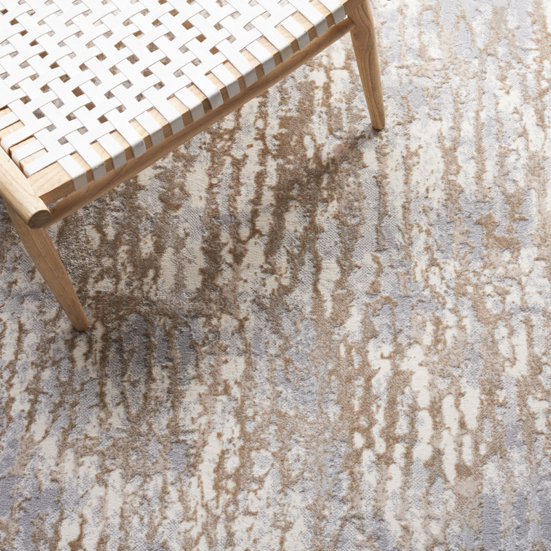 Kula Performance Abstract Rug, Square 6'7"