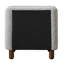 Table de chevet 2 tiroirs Grey Boucle