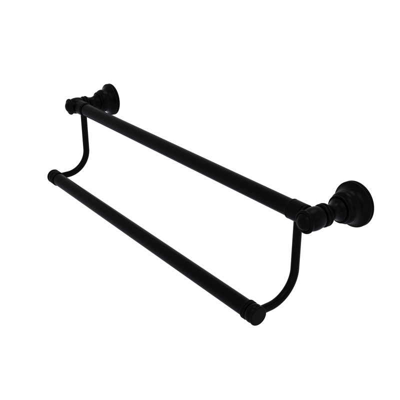 Barre à serviettes murale double 20 "Freyja, Noir mat