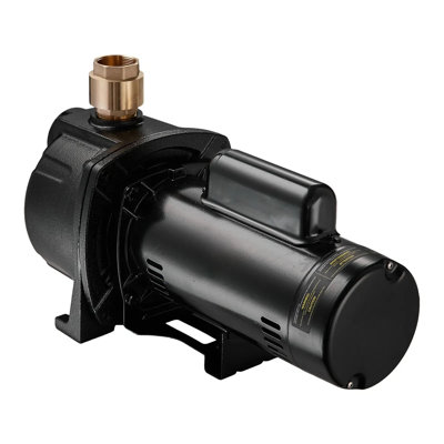 2 Hp, Shallow Well Jet Pump, 230 Volt, 5200 Gph Cast Iron Well Jet Pump With 112 Ft Max Head Lift & Check Valve, Thermal Protection, Automatic On/off, For Garden Irrigation & Lawn Sprinkler System